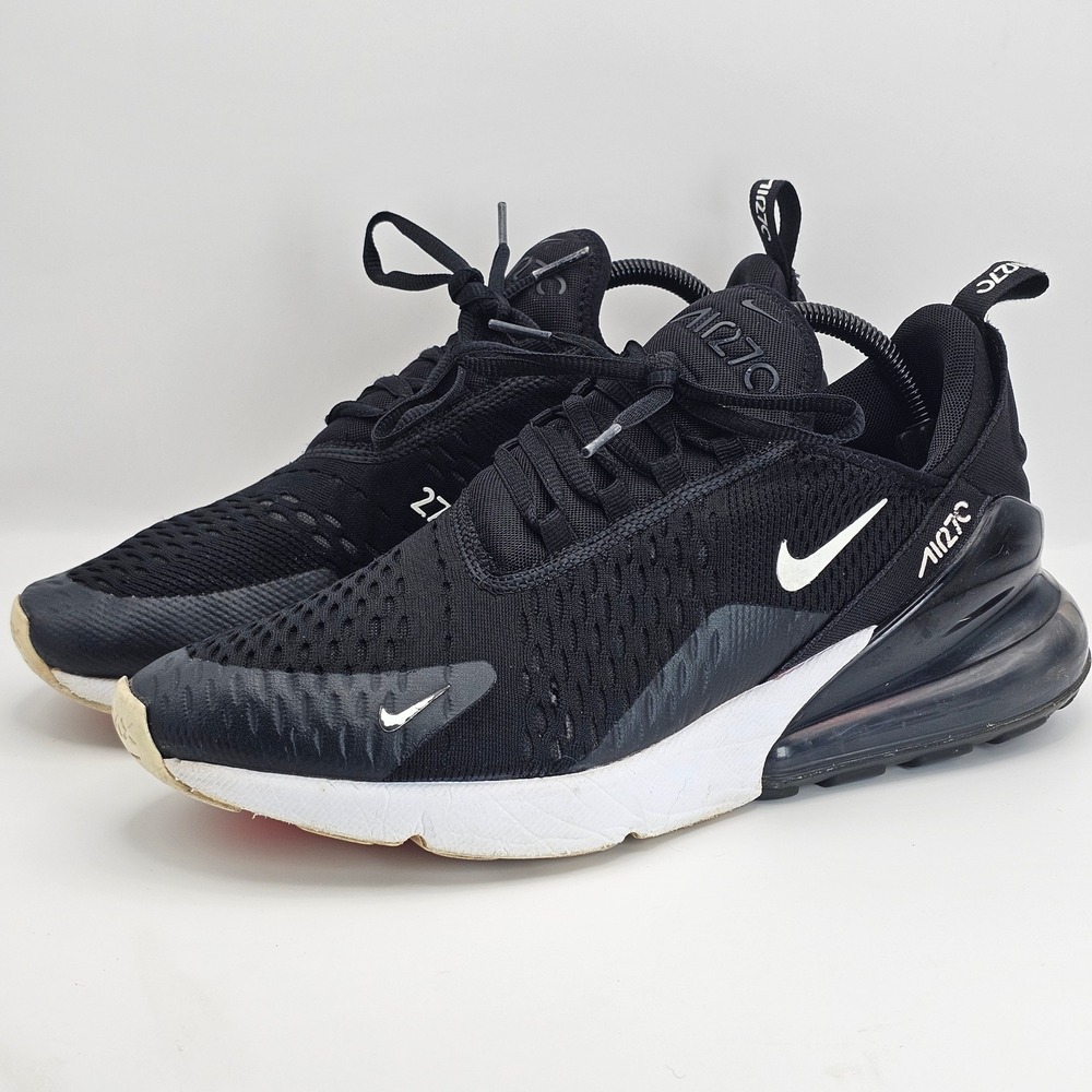 Nike Air Max 270 Black White Solar Red AH8050-002 Mens 9.5 Running Shoes